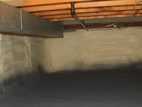 crawl space spray insulation for Michigan